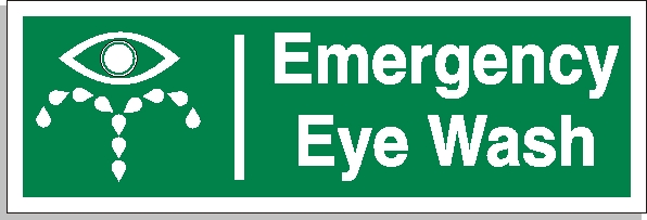 Emergency eye wash sign - First Aid Signs